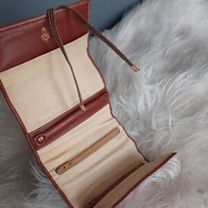 Mark Cross Italian Leather Jewelry Travel Organizer